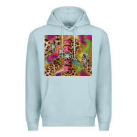 Blue Mist Colorful leopard lightning bolt tumbler mother's Premium Hoodie - HowdyJamesFarm