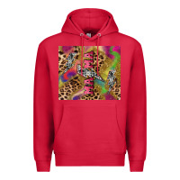 Cardinal Colorful leopard lightning bolt tumbler mother's Premium Hoodie - HowdyJamesFarm