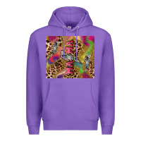 Purple Colorful leopard lightning bolt tumbler mother's Premium Hoodie - HowdyJamesFarm