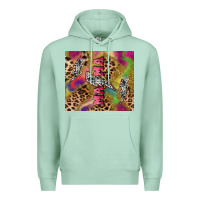 Seafoam Colorful leopard lightning bolt tumbler mother's Premium Hoodie - HowdyJamesFarm