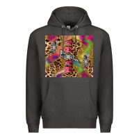Smoke Colorful leopard lightning bolt tumbler mother's Premium Hoodie - HowdyJamesFarm
