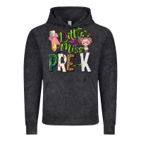 Vintage Black little miss pre k Vintage Hoodie - NancyCooperArtShop
