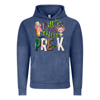 Vintage Denim little miss pre k Vintage Hoodie - NancyCooperArtShop