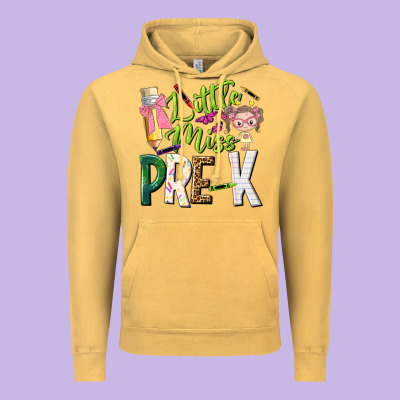 Little Miss Pre K Vintage Hoodie Designed By Nancycooperartshop