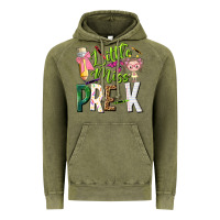 Vintage Olive little miss pre k Vintage Hoodie - NancyCooperArtShop