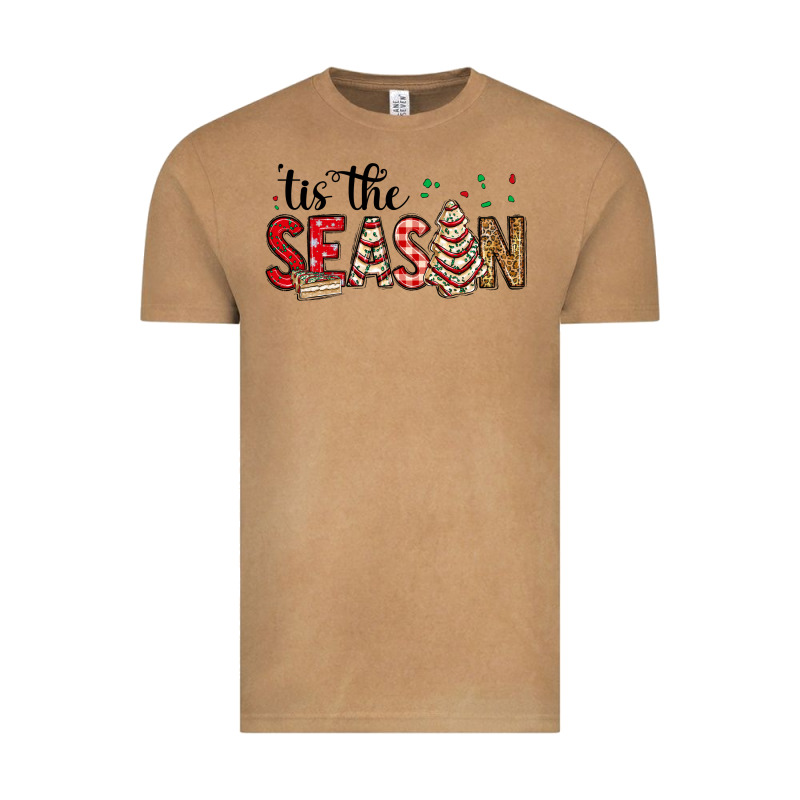 Tis The Season Christmas Debbie Cake Vintage Tee by MaliasSmallBusiness | Teevron