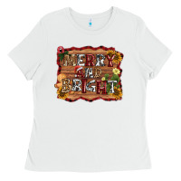 White merry and bright Ladies Tee - AdoDesignShop