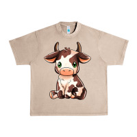 French Oak Baby Brown Cow Urban Heavy Tee - MaliasSmallBusiness