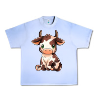 Grape Ice Baby Brown Cow Urban Heavy Tee - MaliasSmallBusiness