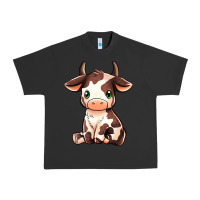 Pigment Black Baby Brown Cow Urban Heavy Tee - MaliasSmallBusiness