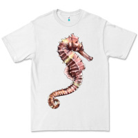 White pink seahorse Premium Tee - LillyAllenDesigns