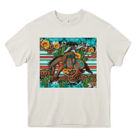 Cream bucking bronco cowboy rodeo cactus and sunflowers Heavy Core Tee - Artiststas