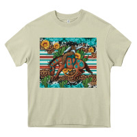 Mossy bucking bronco cowboy rodeo cactus and sunflowers Heavy Core Tee - Artiststas
