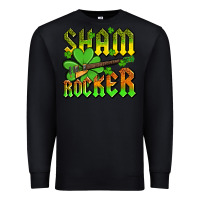 Black St. Patrick’s Day sham rocker with guitar Premium Sweatshirt - OliviaCreatesArt