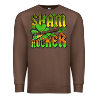 Chestnut St. Patrick’s Day sham rocker with guitar Premium Sweatshirt - OliviaCreatesArt