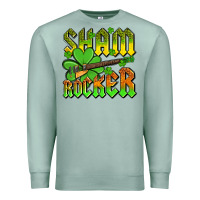 Seafoam St. Patrick’s Day sham rocker with guitar Premium Sweatshirt - OliviaCreatesArt