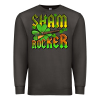Smoke St. Patrick’s Day sham rocker with guitar Premium Sweatshirt - OliviaCreatesArt