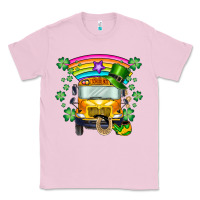 Bubblegum Pink st. patricks day school bus Classic Tee - SublimationCraftShop