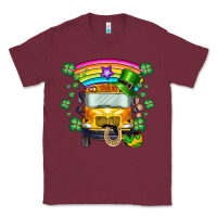 Burgundy st. patricks day school bus Classic Tee - SublimationCraftShop