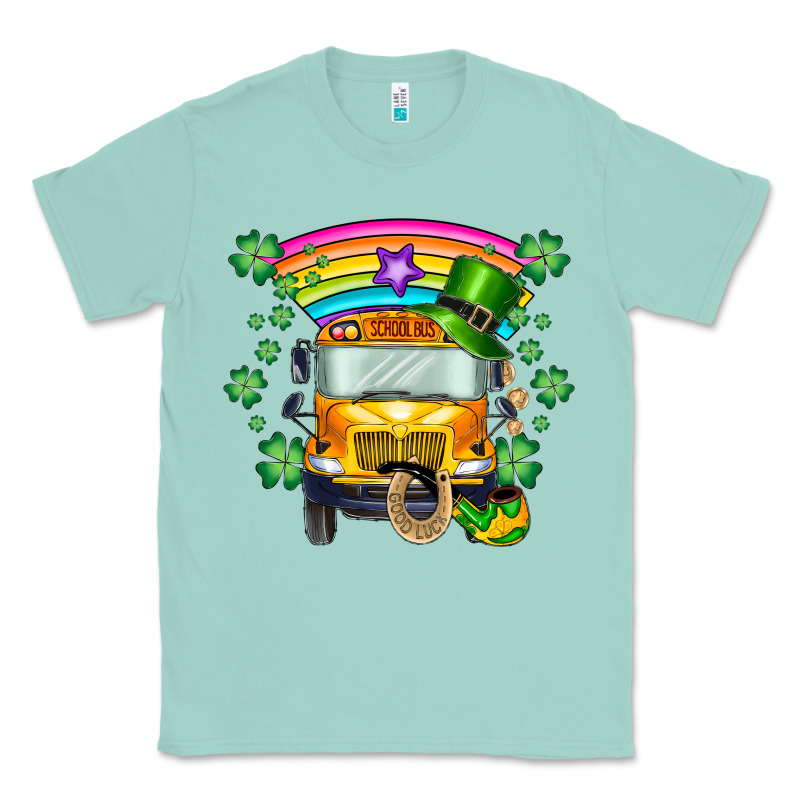 St. Patricks Day School Bus Classic Tee by SublimationCraftShop | Teevron