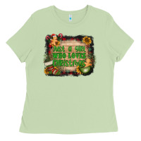 Matcha just a girl who loves christmas Ladies Tee - AdoDesignShop