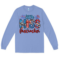 Colony Blue little miss firecracker 4th of july Long Sleeve Tee - Artiststas