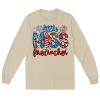 Mushroom little miss firecracker 4th of july Long Sleeve Tee - Artiststas