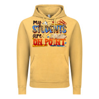 Vintage Mustard my students are on point Vintage Hoodie - NancyCooperArtShop
