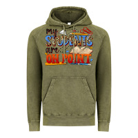 Vintage Olive my students are on point Vintage Hoodie - NancyCooperArtShop