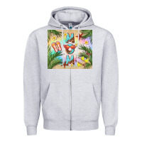 Heather Grey summer mom Zipper Hoodie - TumblerDesignByShophia