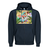 Navy summer mom Zipper Hoodie - TumblerDesignByShophia