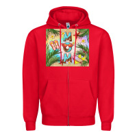 Red summer mom Zipper Hoodie - TumblerDesignByShophia