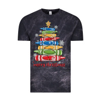 Cloud Black crayons tree christmas Vintage Tee - MaliasSmallBusiness