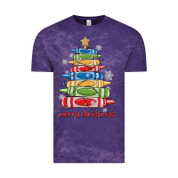 Cloud Purple crayons tree christmas Vintage Tee - MaliasSmallBusiness