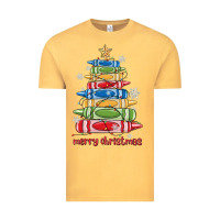 Vintage Mustard crayons tree christmas Vintage Tee - MaliasSmallBusiness