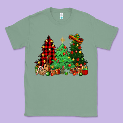 Mexican Christmas Trees Classic Tee Designed By Nancycooperartshop