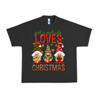 Pigment Black Just a girl who loves Christmas Urban Heavy Tee - NancyCooperArtShop