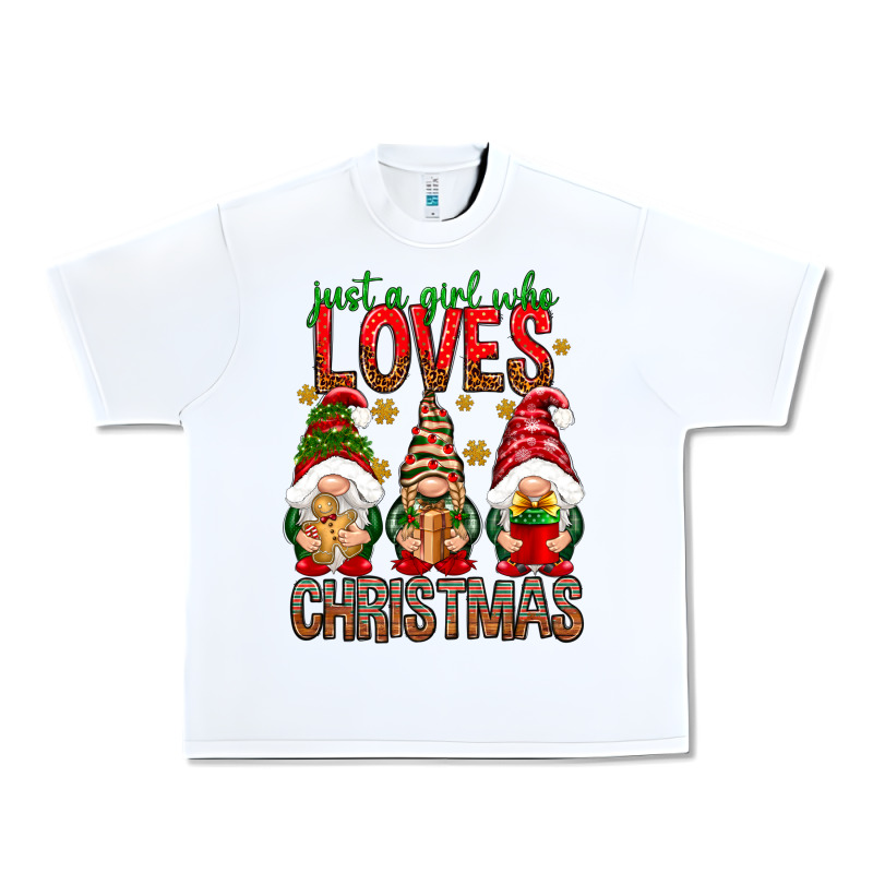 Just A Girl Who Loves Christmas Urban Heavy Tee by NancyCooperArtShop | Teevron