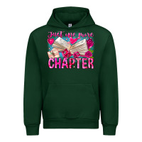 Forest Green Just One More Chapter Urban Hoodie - CowhideDigitalArt