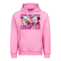 Fuchsia Pink Just One More Chapter Urban Hoodie - CowhideDigitalArt