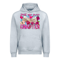 Heather Grey Just One More Chapter Urban Hoodie - CowhideDigitalArt