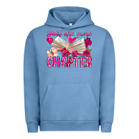 Pigment Pebble Blue Just One More Chapter Urban Hoodie - CowhideDigitalArt