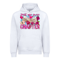White Just One More Chapter Urban Hoodie - CowhideDigitalArt