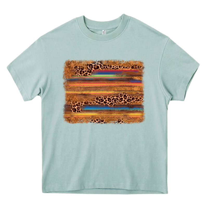 Leopard Serape Background Heavy Core Tee by AdoDesignShop | Teevron