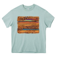 Arona leopard serape background Heavy Core Tee - AdoDesignShop