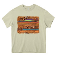 Mossy leopard serape background Heavy Core Tee - AdoDesignShop