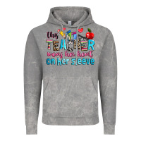 Cloud Rock this teacher wears her her on her sleeve Vintage Hoodie - NancyCooperArtShop