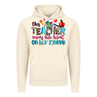 Vintage Artic this teacher wears her her on her sleeve Vintage Hoodie - NancyCooperArtShop