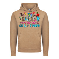 Vintage Coffee this teacher wears her her on her sleeve Vintage Hoodie - NancyCooperArtShop