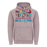 Vintage Zinc this teacher wears her her on her sleeve Vintage Hoodie - NancyCooperArtShop